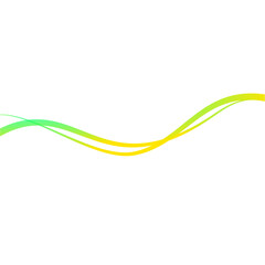 Abstract Wavy Lines with Gradient Effect