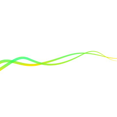 Abstract Wavy Lines with Gradient Effect