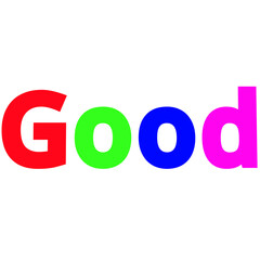 Bright & Colorful Good text Image – Stylish Multicolor Thank You Graphic Design for Social Media Posts, Greeting Cards, Status & Creative Projects