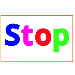 Bright & Colorful Stop Image – Stylish Multicolor Thank You Graphic Design for Social Media Posts, Greeting Cards, Status & Creative Projects