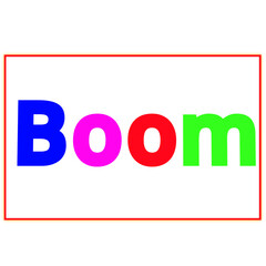 Bright & Colorful Boom Image – Stylish Multicolor Thank You Graphic Design for Social Media Posts, Greeting Cards, Status & Creative Projects