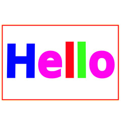 Bright & Colorful Hello Image – Stylish Multicolor Thank You Graphic Design for Social Media Posts, Greeting Cards, Status & Creative Projects