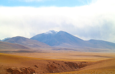 Stunning Panoramic View of Vast Andean Plateau of Eduardo Avaroa Andean Fauna National Reserve, Potosi Department, Bolivia, South America
