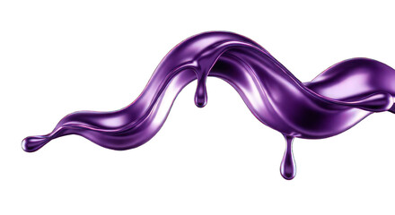 Elegant purple liquid splash with glossy sheen, perfect for modern designs, cosmetic ads, or adding a touch of luxury to your project, dynamic flow and vibrant color, captivating visuals