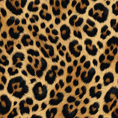 Leopard Skin Texture Pattern Vector. Leopard Fur Camouflage Background. Seamless Animal Wildlife Skin Pattern, bold motif for fashion and textile.