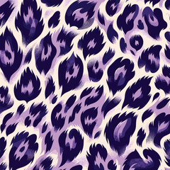 Vector design of purple leopard skin with artistic animal camouflage look a creative fit for wallpapers, fabric art, fashion design, and luxury textile prints. © Merisca