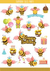 Birthday Bees Celebration Party Fun Set
