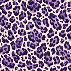 Unique purple leopard print design in vector with luxury fur background a creative fit for wallpapers, fabric art, fashion design, and luxury textile prints.