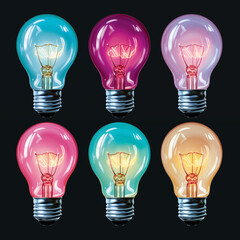 Pastel Lightbulbs