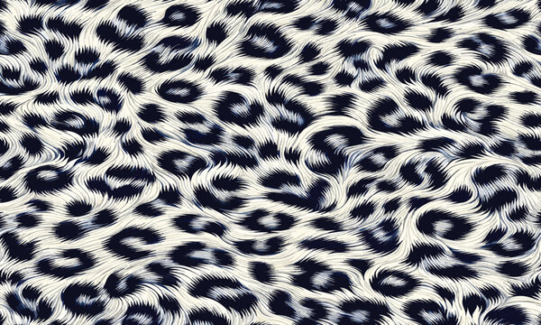 Luxury white leopard fur pattern texture vector with camouflage background suitable for wallpapers, fashion, and interior decoration projects.