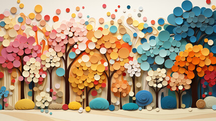 Paper Forest in Color