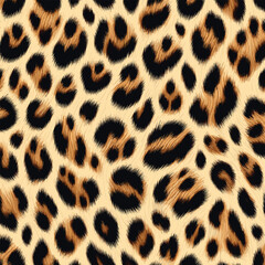 Seamless Animal Wildlife Skin Pattern. Leopard Fur Camouflage Background. Leopard Skin Texture Pattern Vector, modern look for fashion and textile.