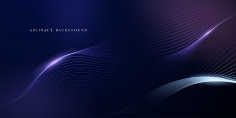 Abstract technology particle wave background. Modern design vector illustration.