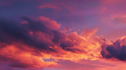 Obraz premium A breathtaking view of the clouds in the sky, showcasing beautiful colors