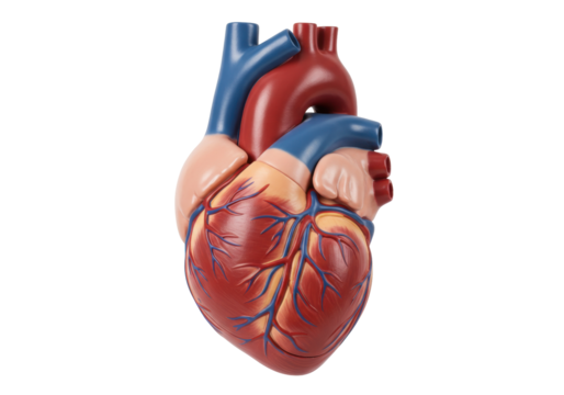 Isolated human heart medical model for learning and health related information tools