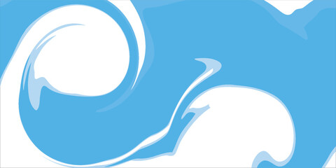 water wavy splash shape, sea waves, landscape water ripple for background. eps 10