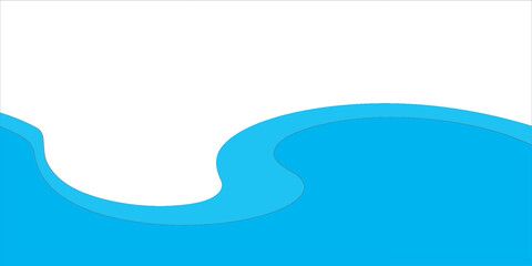 water wavy splash shape, sea waves, landscape water ripple for background. eps 10