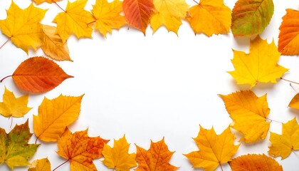 Autumn Leaves Frame - A Vibrant Display of Seasonal Beauty.