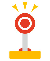 マル印の早押し解答ボタンのイラスト