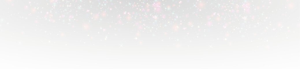 Shimmer dust sparkle glow gently moving across illuminated vector background.
