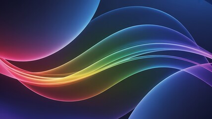 Obraz premium Abstract background light curved lines vector illustration.information technology, technology, modern, abstract, energy, speed, line, 