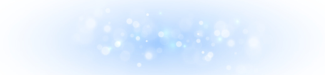 Obraz premium Blue sparkle dust wave glowing softly with white golden starlight reflection. 