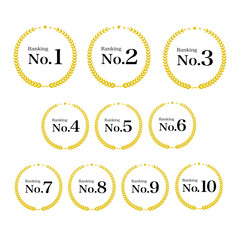 ランキングアイコンイラストセット