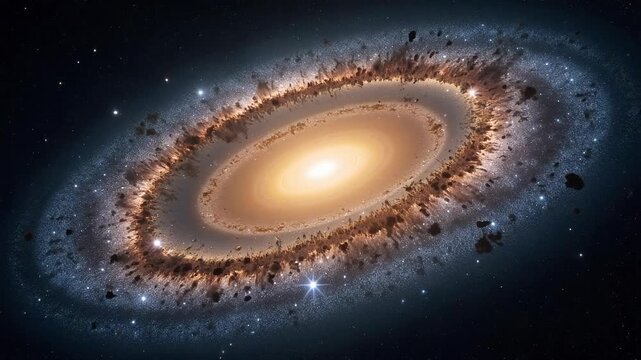 Dynamic galaxy spinning in the cosmos, a captivating exploration of space, stars, and the universe's beauty, perfect for science and education projects