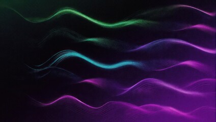 Abstract digital art of colorful flowing lines on dark background.