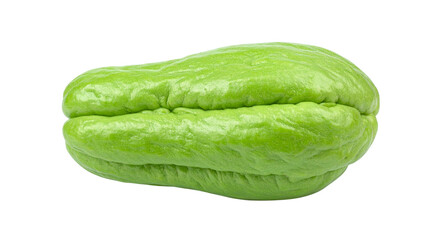 Fresh green chayote squash isolated on transparent background