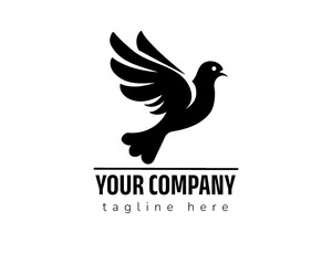 dove logo icon, icon isolated on white background type 1
