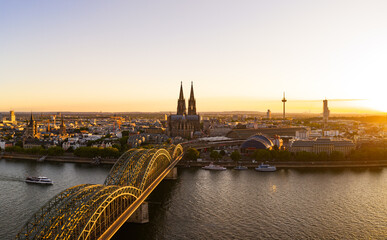 Cologne Cityscape during summer