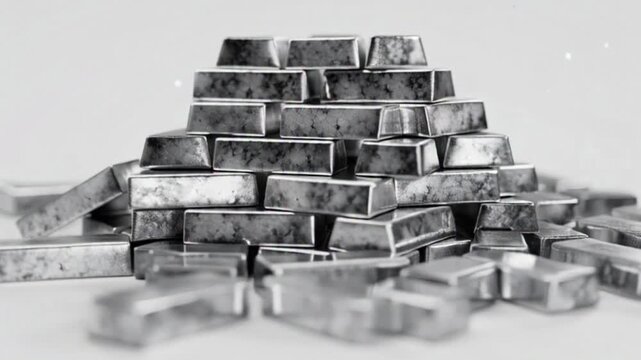 Industrial Silver Bars: Wealth and Commodity Concept,
Pure Silver Bullion: Investment and Economic Growth