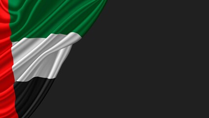 Dynamic UEA flag on Dark Background