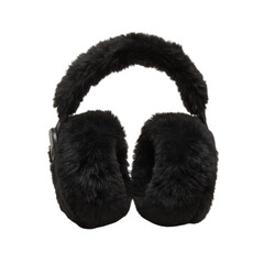 Fluffy black earmuffs