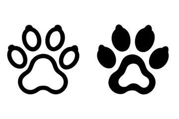 Cat or dog paw print 