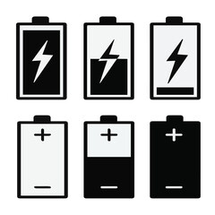battery icon set