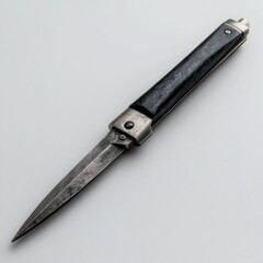 An Intricately Crafted Folding Knife Showcasing a Sleek Design and Durable Blade with an Elegant Handle for Everyday Use