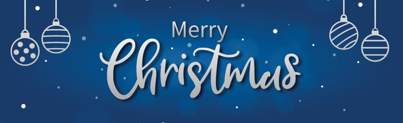 Merry christmas, new year bokeh background, web template - Vector illustration