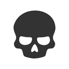 Skull icon isolated on transparent background