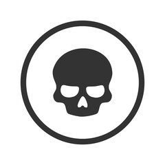 Fototapeta premium Skull icon isolated on transparent background