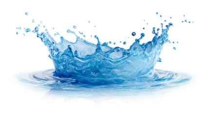 Dynamic Water Splash Crown Formation with Droplets