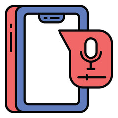 Audio Recorder Icon for Voice Recording and Podcast Creation