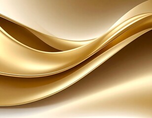 Flowing abstract golden waves, creating a graceful and elegant design