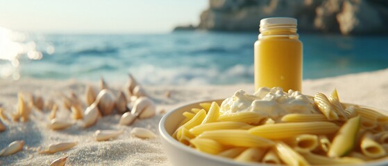 Creamy Penne Pasta with Fresh Garlic