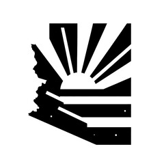 state of Arizona vector black and white, arizona, america, usa, vector, black and white, map, wallpaper, image