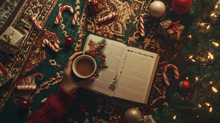 Festive Christmas Photo Template Image