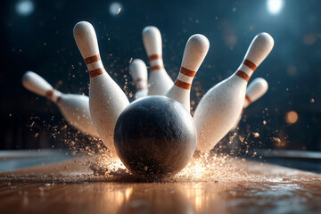 bowling ball striking