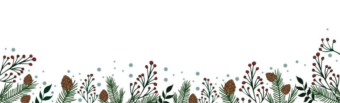 Light Christmas background web chalon for advertising materials, postcards - Vector illustration