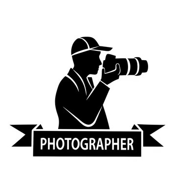 silhouette of a man holding a camera photographer 
